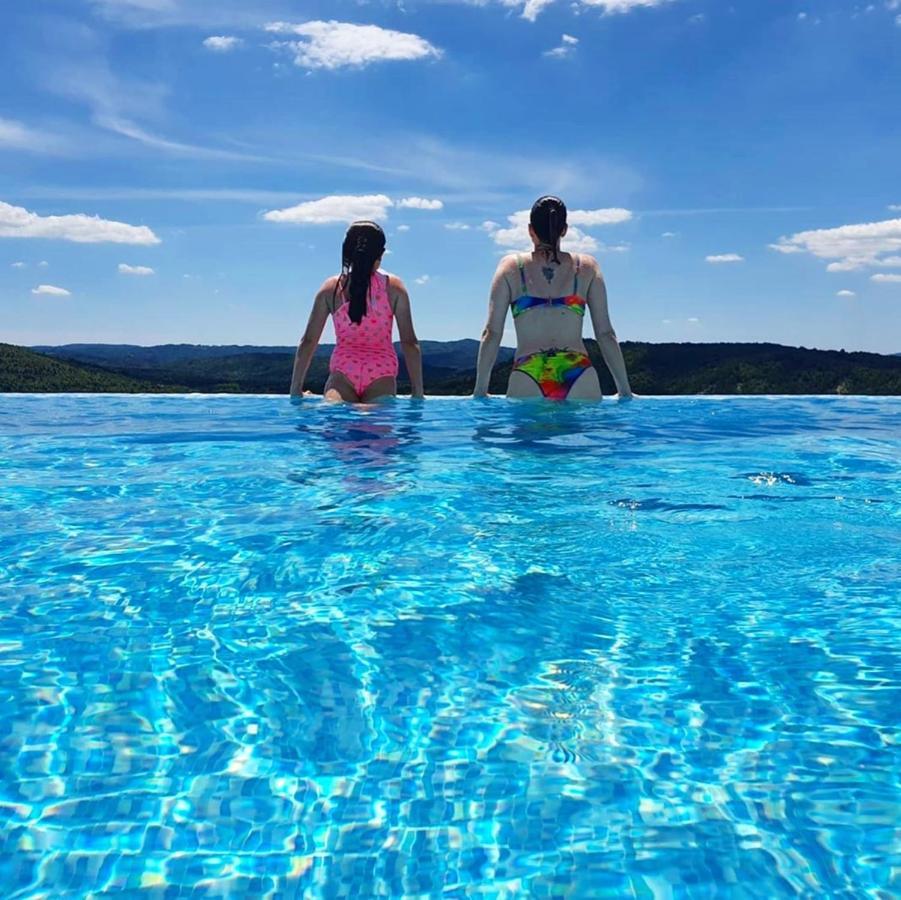 Home Andrea With Infinity Salty Pool Roč Dış mekan fotoğraf