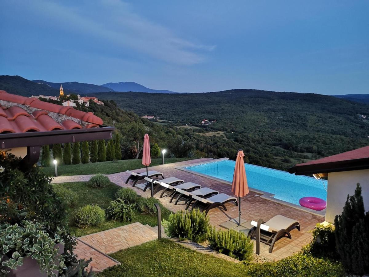Home Andrea With Infinity Salty Pool Roč Dış mekan fotoğraf
