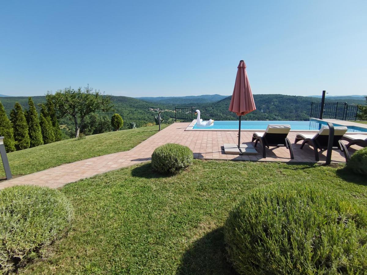 Home Andrea With Infinity Salty Pool Roč Dış mekan fotoğraf