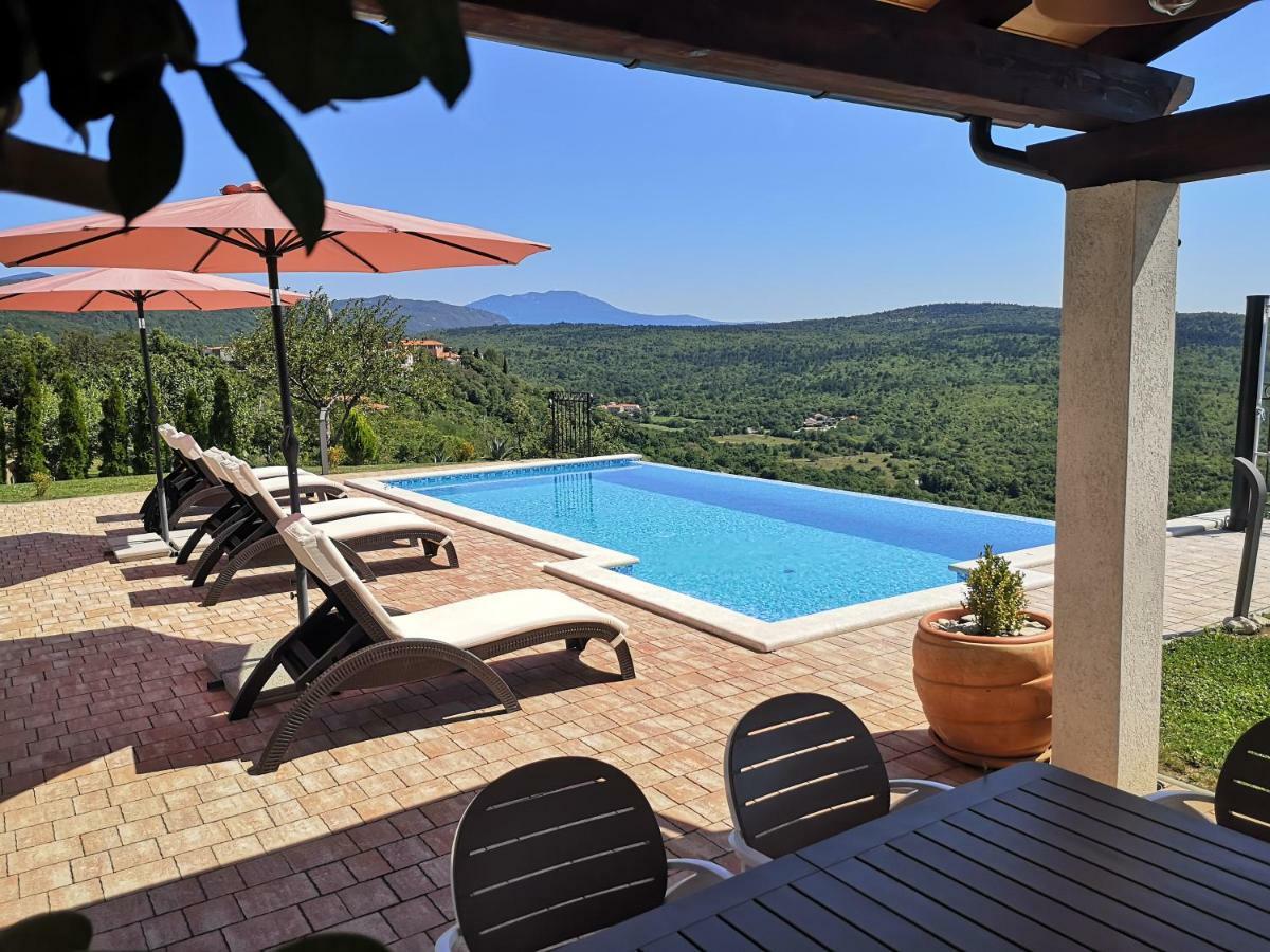 Home Andrea With Infinity Salty Pool Roč Dış mekan fotoğraf
