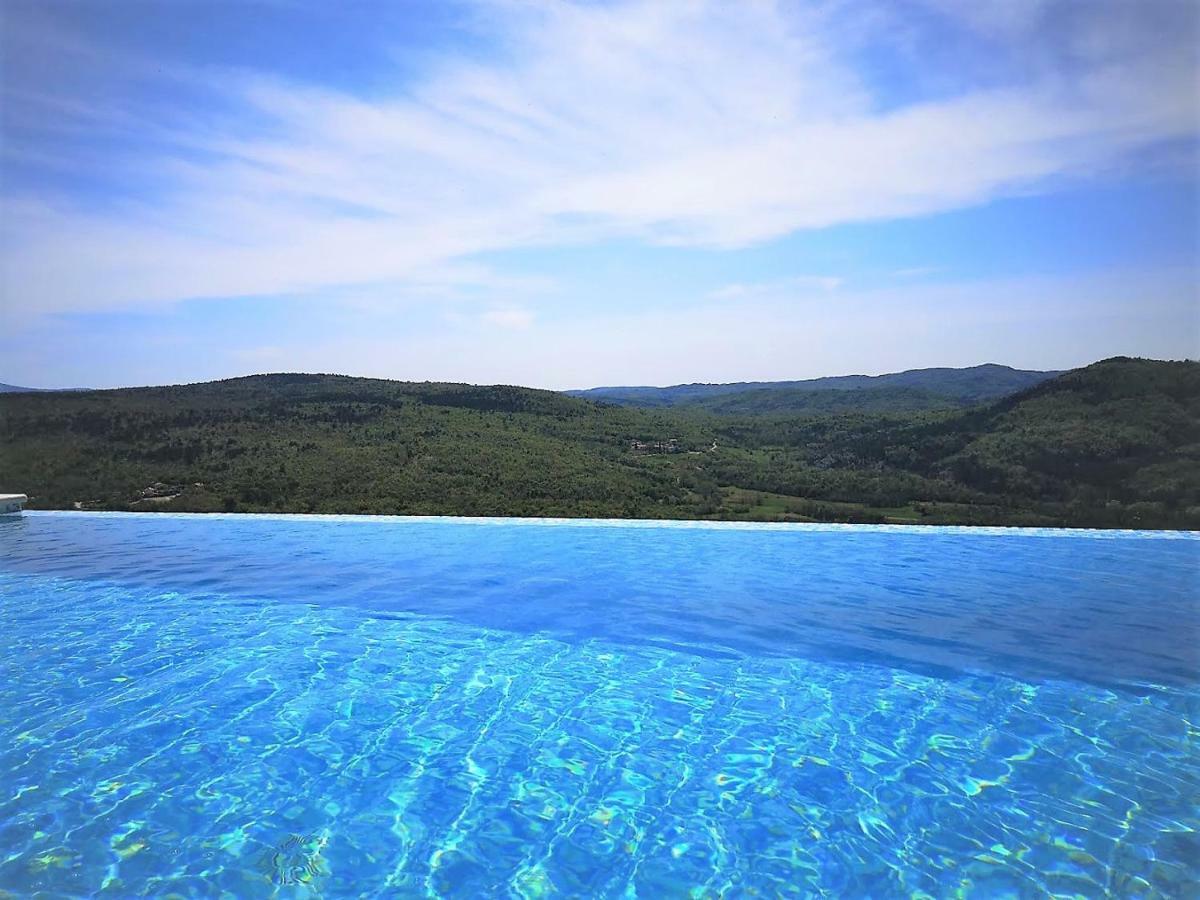 Home Andrea With Infinity Salty Pool Roč Dış mekan fotoğraf